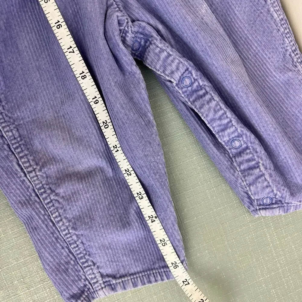 Vintage OshKosh B'gosh Purple Corduroy Overalls 24 Months